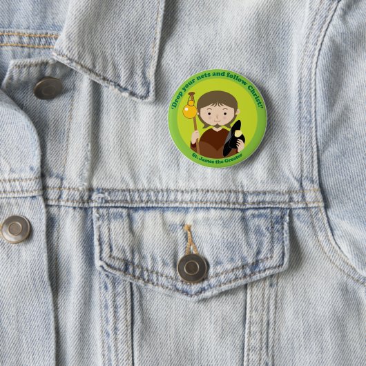 St. James the Greater Ronde Button 5,7 Cm (In situ)