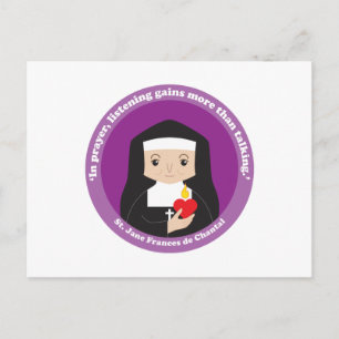 St. Jane Frances de Chantal Briefkaart