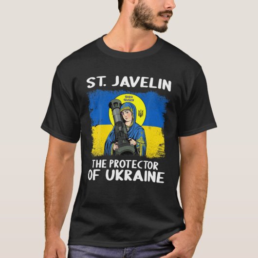 St. Javelin de beschermheer van de oekraïnse rede T-shirt (Voorkant)