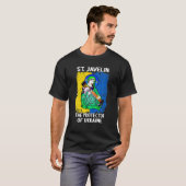 St. Javelin Protector Of Ukraine Support T-shirt (Voorkant volledig)