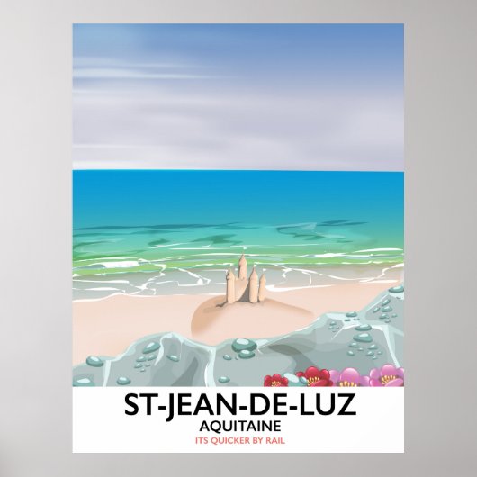 St-Jean-de-Luz, Aquitaine Affiche de voyage (Devant)