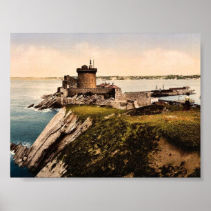 St Jean de Luz, Fort Socoa, Pyreneeën, Frankrijk Poster