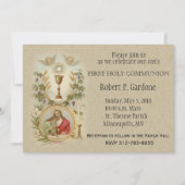 St Jean Jésus première communion sainte Invitation (Devant)