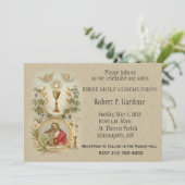 St Jean Jésus première communion sainte Invitation (Debout devant)