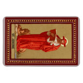 St. Jerome als kardinaal met lion (P 004) Magneet (Horizontaal)