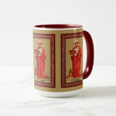 St. Jerome als kardinaal met lion (P 004) Mok (Voorkant rechts)