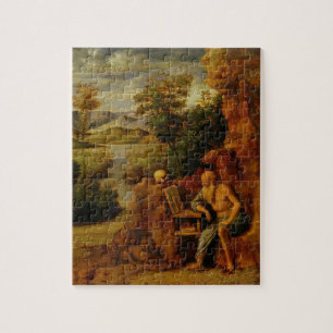 St. Jerome, c.1500 (olie op het paneel) Legpuzzel