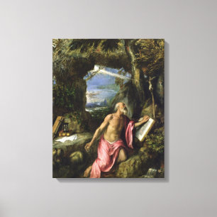 St. Jerome Canvas Afdruk