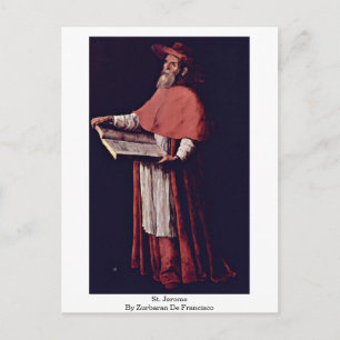 St. Jerome door Zurbaran de Francisco Briefkaart