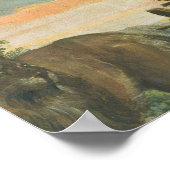 St. Jerome in Penitence (olie op doek) Poster (Hoek)