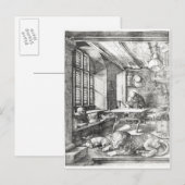 St. Jerome in zijn studie, 1514 Briefkaart (Voorkant / Achterkant)