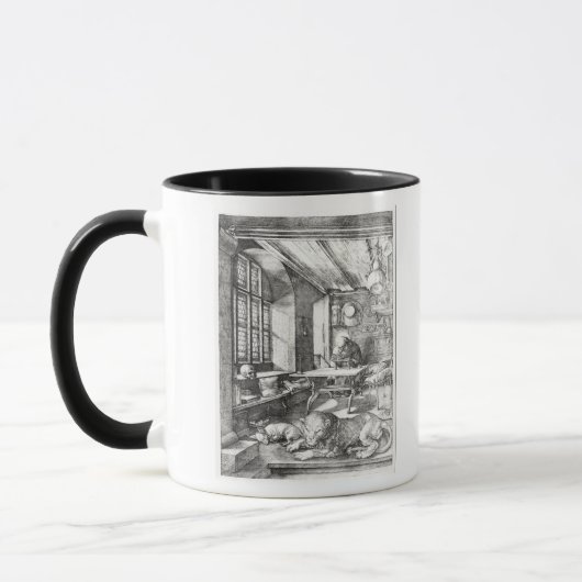 St. Jerome in zijn studie, 1514 Mok (Links)