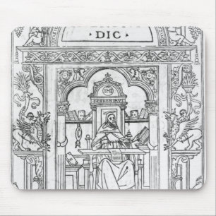 St. Jerome in zijn studie Muismat