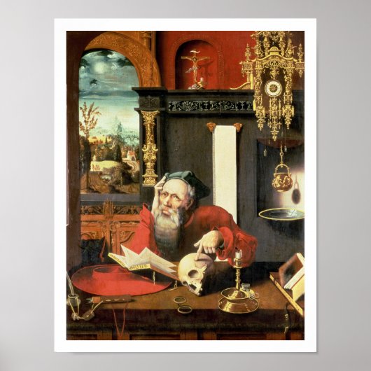 St. Jerome in zijn studie Poster (Voorkant)