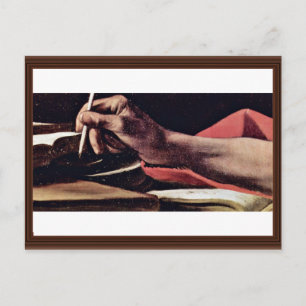 St. Jerome, met een gedetailleerde beschrijving va Briefkaart
