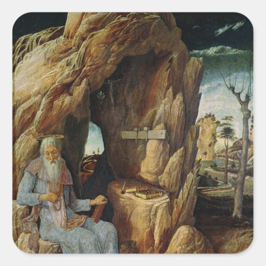 St. Jerome Vierkante Sticker (Voorkant)