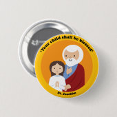 St. Joachim Ronde Button 5,7 Cm (Voorkant /achterkant)