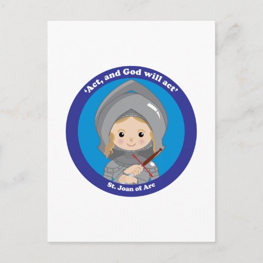 St. Joan of Arc Briefkaart (Voorkant)