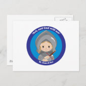 St. Joan of Arc Briefkaart (Voorkant / Achterkant)