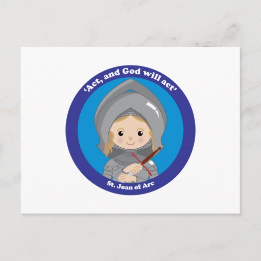 St. Joan of Arc Briefkaart (Voorkant)