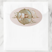 St. Joan of Arc Burning at the Stake (BF 01) Ovale Sticker (Tas)