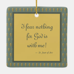 St. Joan of Arc (JM 28) Keramisch Ornament