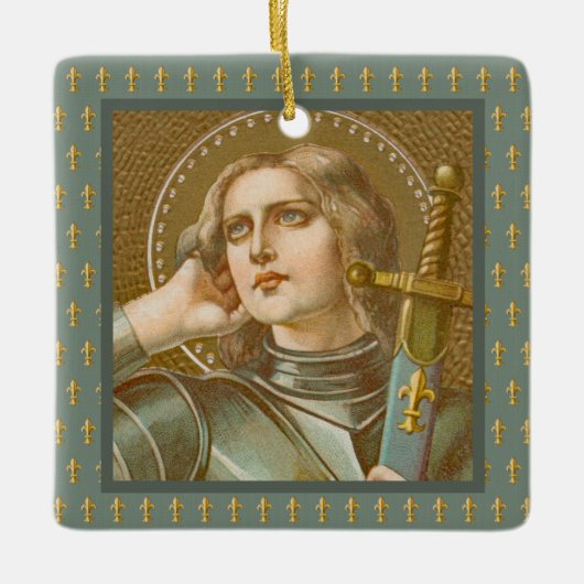 St. Joan of Arc (JM 28) Keramisch Ornament (Voorkant)