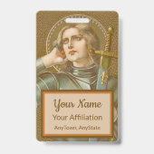 St. Joan of Arc (JM 28) (Stijl 1) Badge (Back)