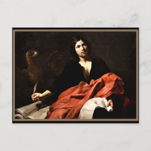 St. Johannes de Evangelist, fijnschilderkunst Briefkaart
