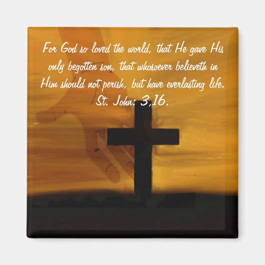 St. John 3,16. Magnet (Devant)
