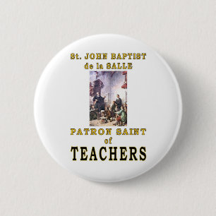 ST. JOHN BAPTIST de la SALLE Ronde Button 5,7 Cm