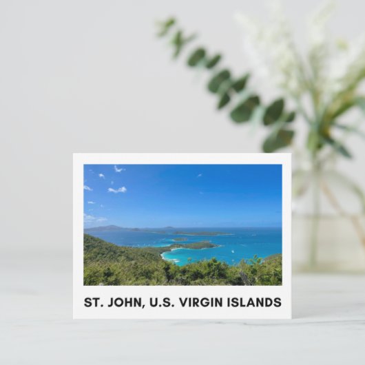 St. John, carte postale USVI (Debout devant)