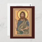 St. John de Forerunner Prayer Card Briefkaart (Voorkant / Achterkant)