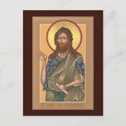 St. John de Forerunner Prayer Card Briefkaart (Voorkant)