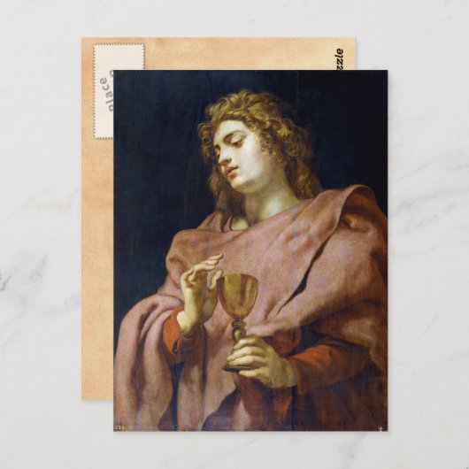 St. John Evangelist Peter Paul Rubens Briefkaart (Voorkant / Achterkant)