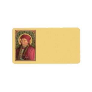 St. John Fisher (SAU 025), gekleurd Etiket
