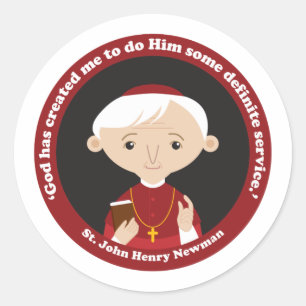 St. John Henry Newman Ronde Sticker