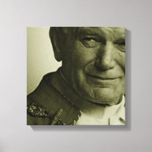 ST JOHN PAUL II CANVAS AFDRUK