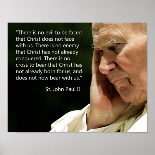 St. John Paul II Quotes Poster (Voorkant)
