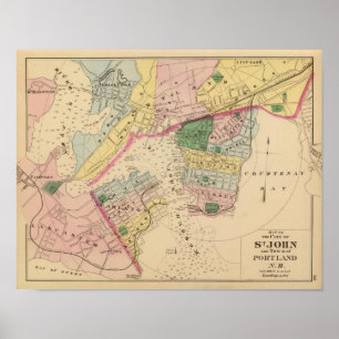 St. John, Portland, NB Poster