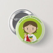 St. John the Apostle Ronde Button 5,7 Cm (Voorkant /achterkant)