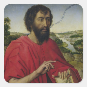 St. John the Baptist 2 Vierkante Sticker