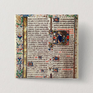 St. John the Baptist Vierkante Button 5,1 Cm