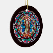 St. John the Baptist with Advent Quote Keramisch Ornament (Rechts)