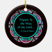 St. John the Baptist with Advent Quote Keramisch Ornament (Achterkant)
