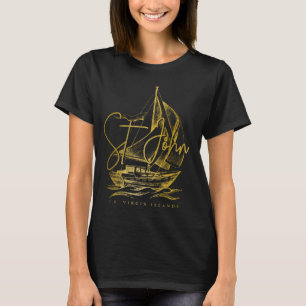 St. John US Maagdeneilanden Zeilen Nautische USVI T-shirt