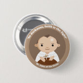 St. John van het Kruis Ronde Button 5,7 Cm (Voorkant /achterkant)