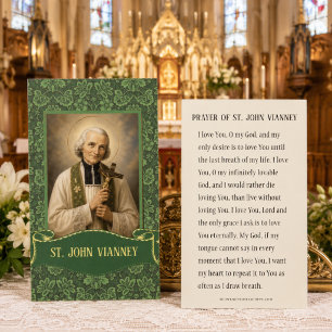 St. John Vianney katholieke heilige kaarten Trad Visitekaartje