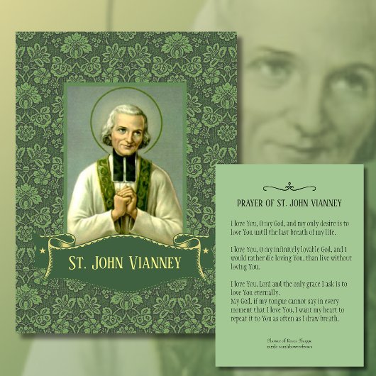 St. John Vianney, prêtre Cartes saintes