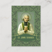 St. John Vianney, prêtre Cartes saintes (Devant)